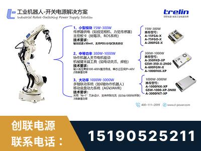 宁乡-工业机器人-开关电源解决方案